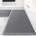 Kitchen Mat 2 PCS Grey Cushioned Anti-Fatigue Floor Mats - 20in x 30in