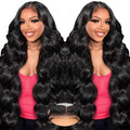 Glueless Wigs Human Hair 28 Inch Body Wave Lace Front Wig