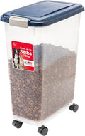 Airtight Dog Food Storage Container Up to 38 lbs - Easy Mobility
