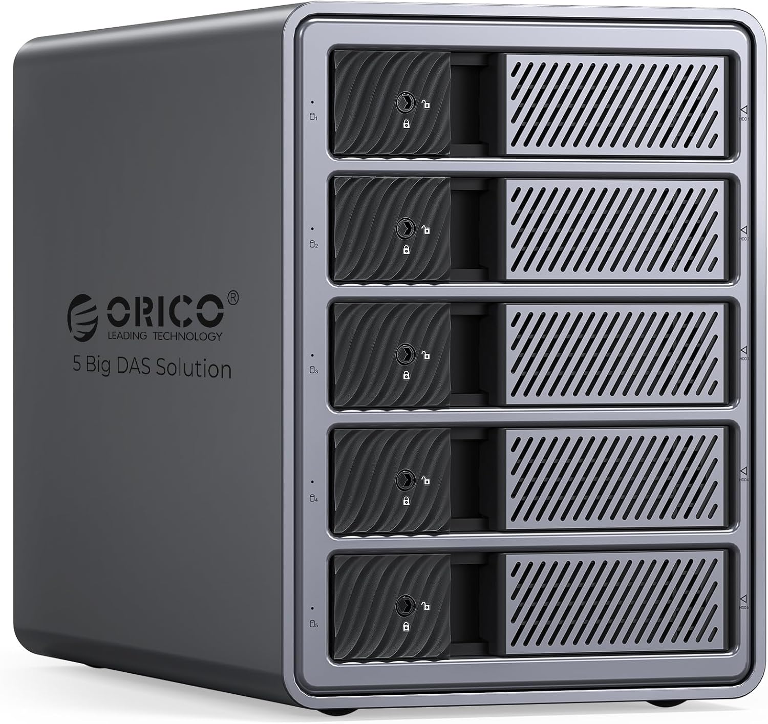 ORICO RAID 5 Bay HDD Enclosure for 3.5-inch Drives, 110TB