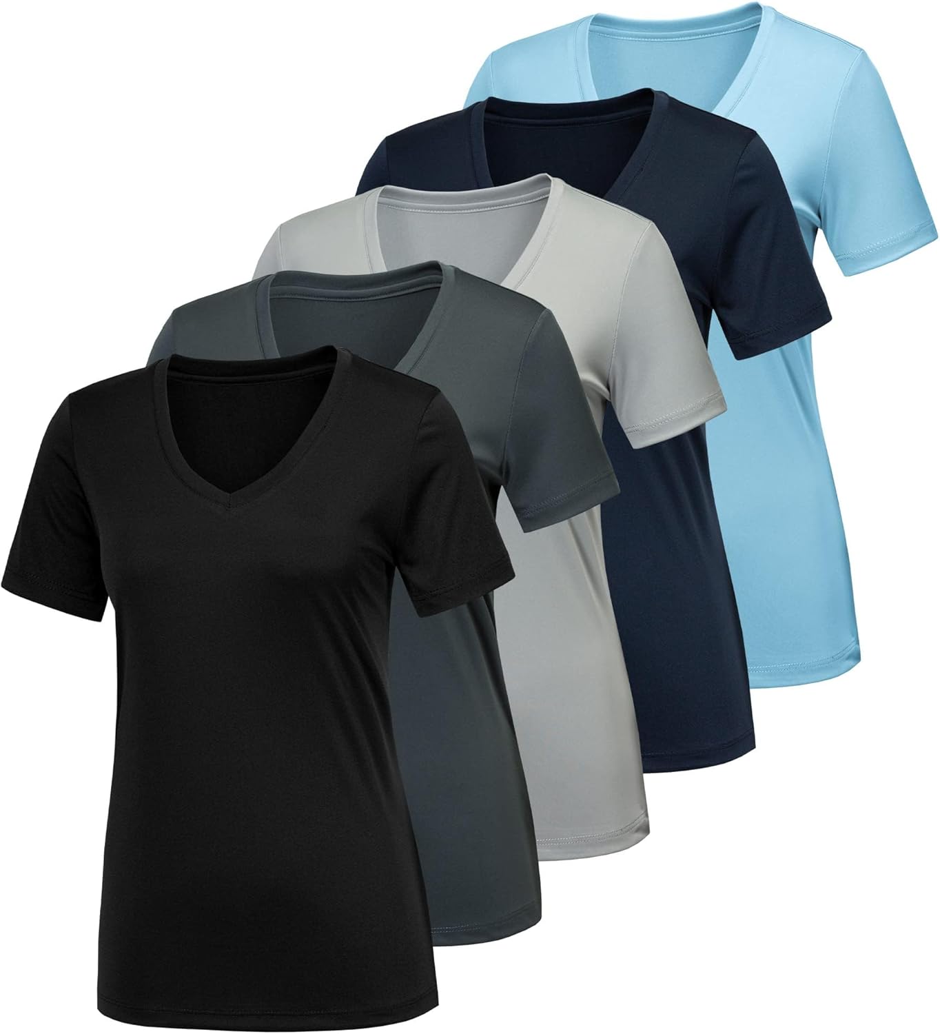 Moisture Wicking Workout Shirts for Women - Quick Dry Performance