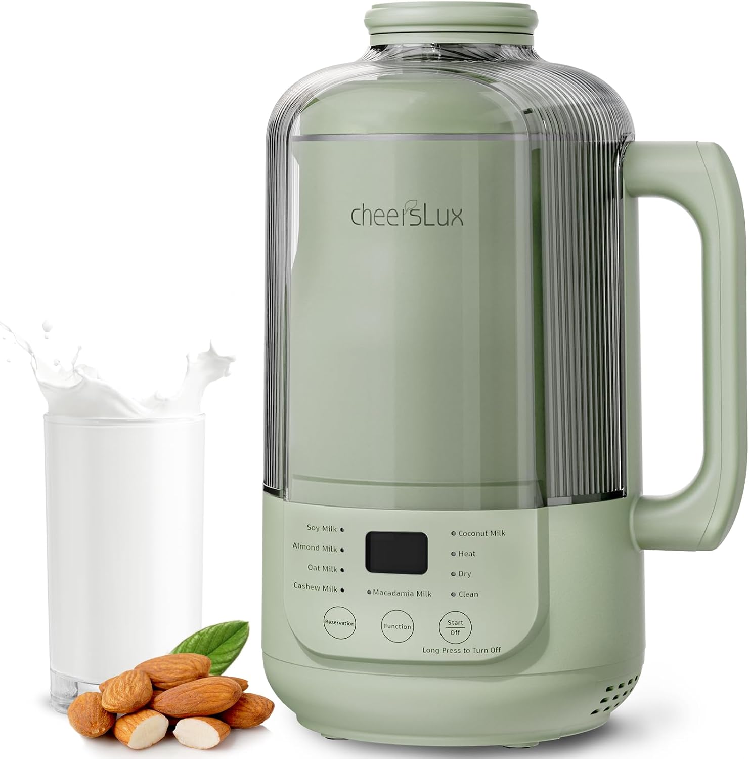 Quiet 9-in-1 Nut Milk Maker - Fast & Easy Clean!