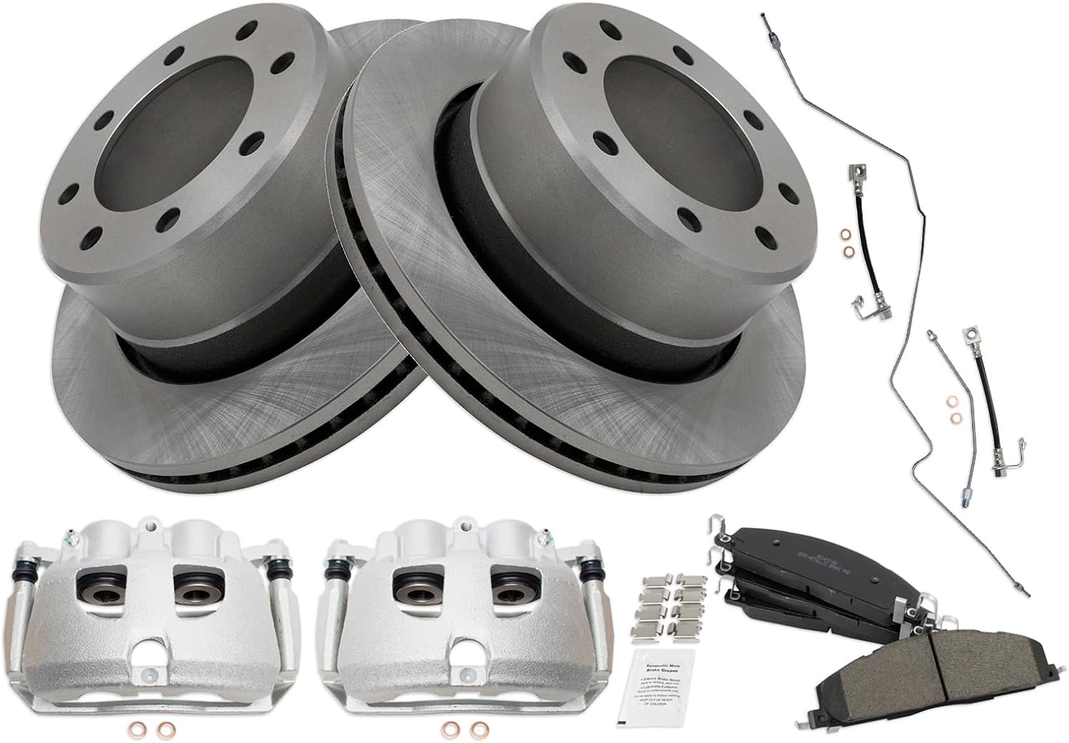 TRQ Rear Brake Pad & Rotor Kit for 2009-2013 Dodge Ram 2500