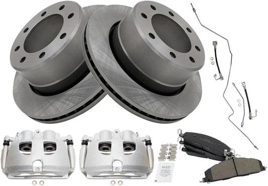 TRQ Rear Brake Pad & Rotor Kit for 2009-2013 Dodge Ram 2500