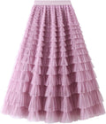 Dirholl Women's A-Line Fairy Patterned Tulle Midi Skirt Review