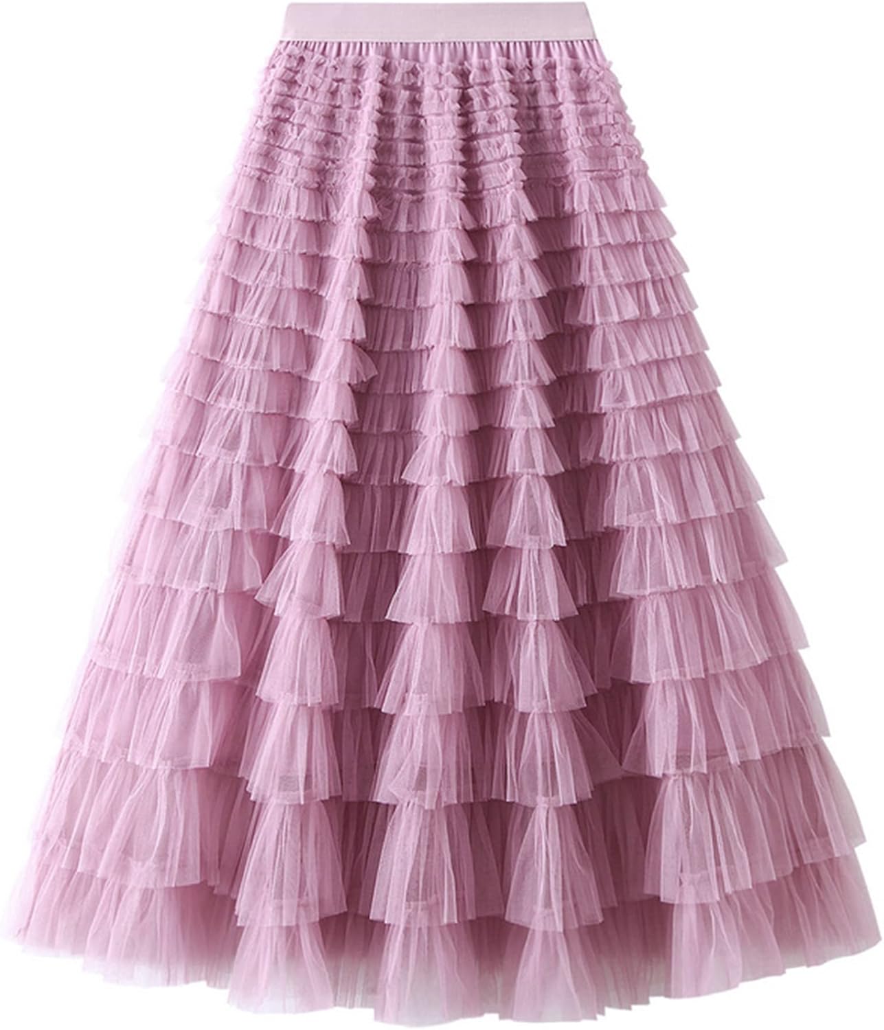 Dirholl Women's A-Line Fairy Patterned Tulle Midi Skirt Review