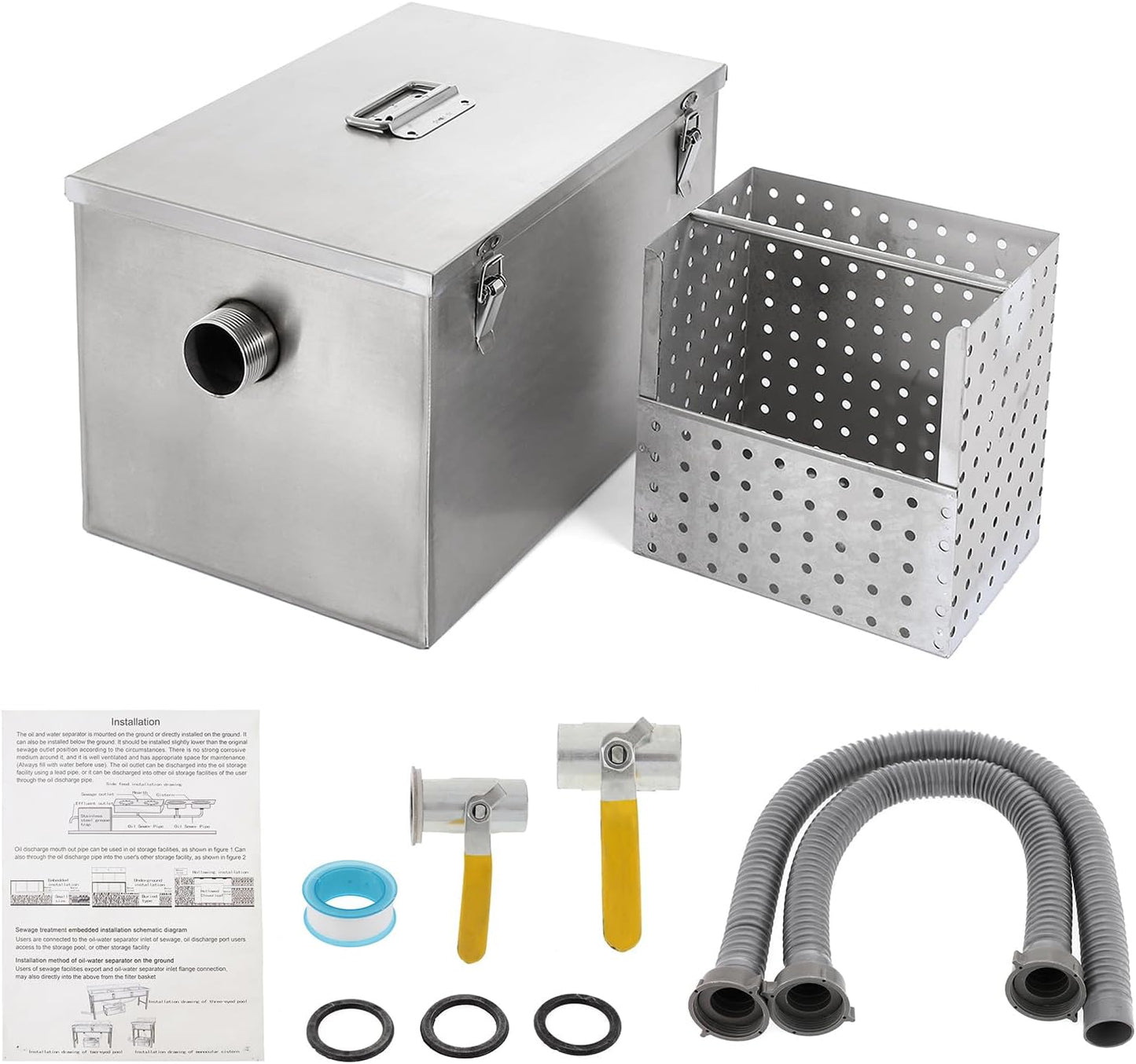Commercial Grease Trap Stainless Steel Interceptor for Restaurants
