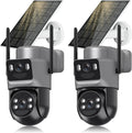 4K Solar Security Cameras Wireless Outdoor 2Pack - 360PTZ Protection