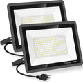 250W LED Flood Light 2 Pack - Super Bright 37000LM for Large Spaces
