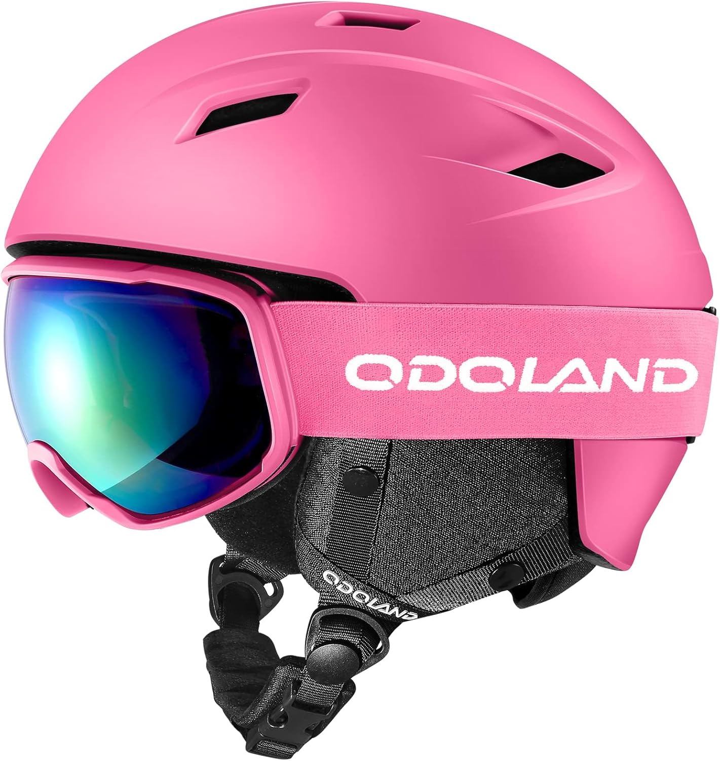 Odoland Ski Helmet and Goggles Set for Ultimate Snow Sports