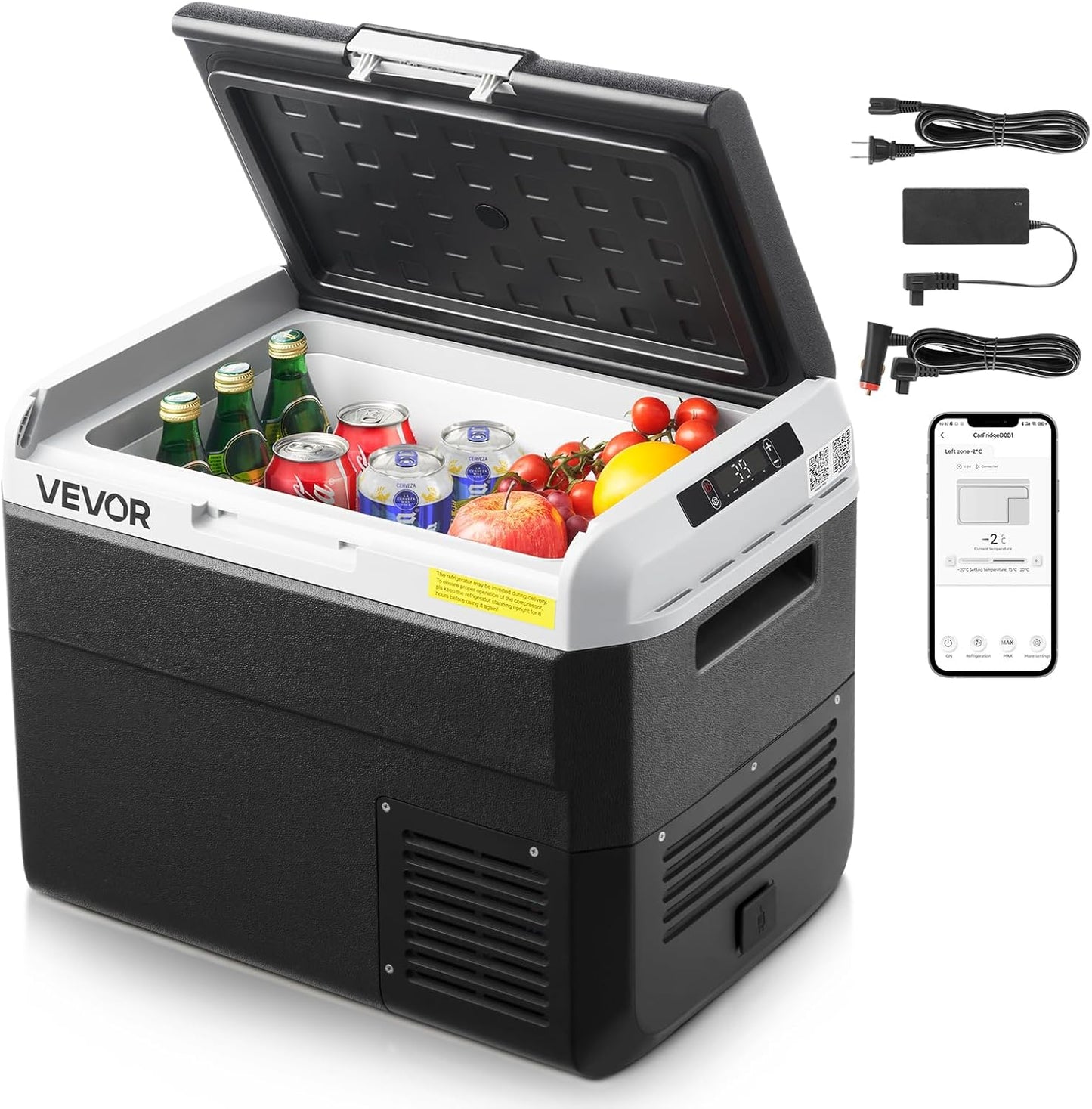 VEVOR 12 Volt Car Refrigerator - Portable Electric Cooler