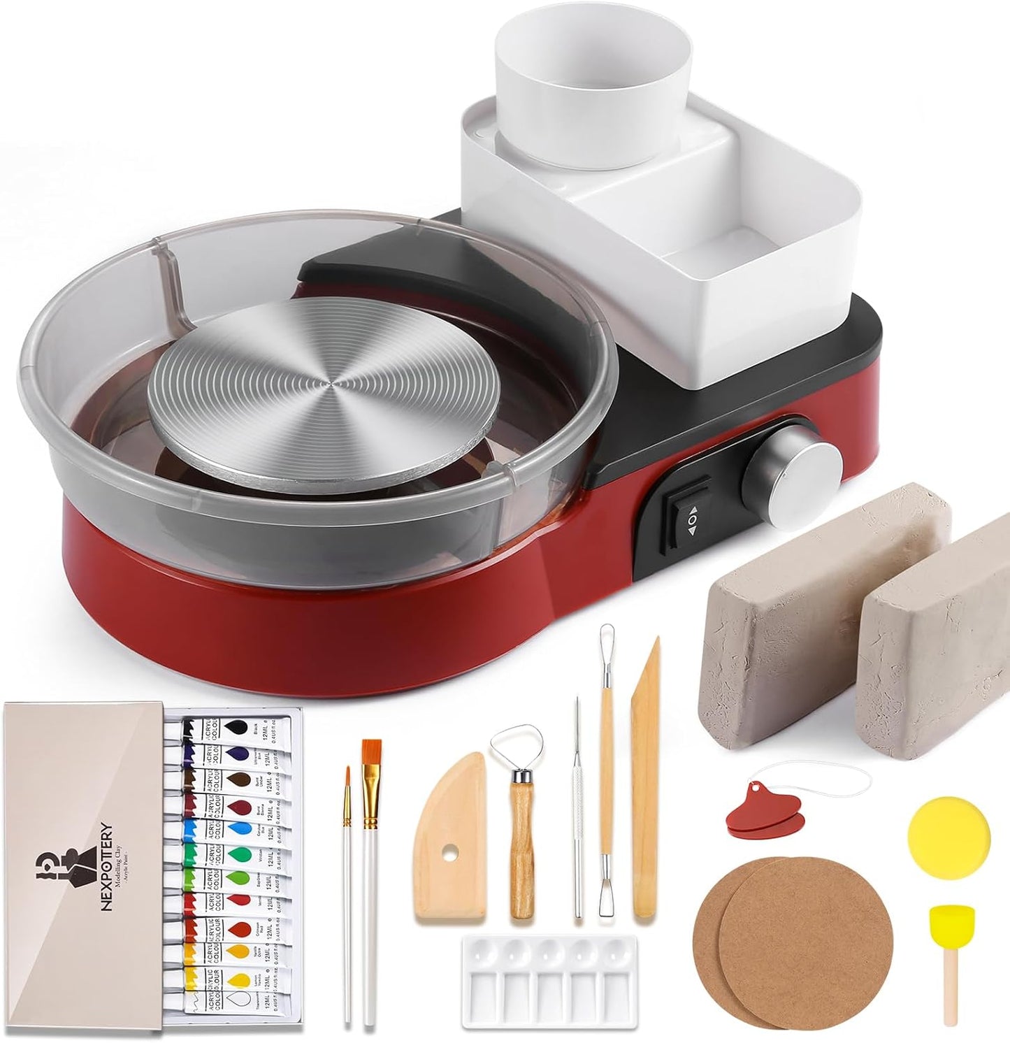 Pottery Wheel for Adults and Beginners - Complete Pottery Set