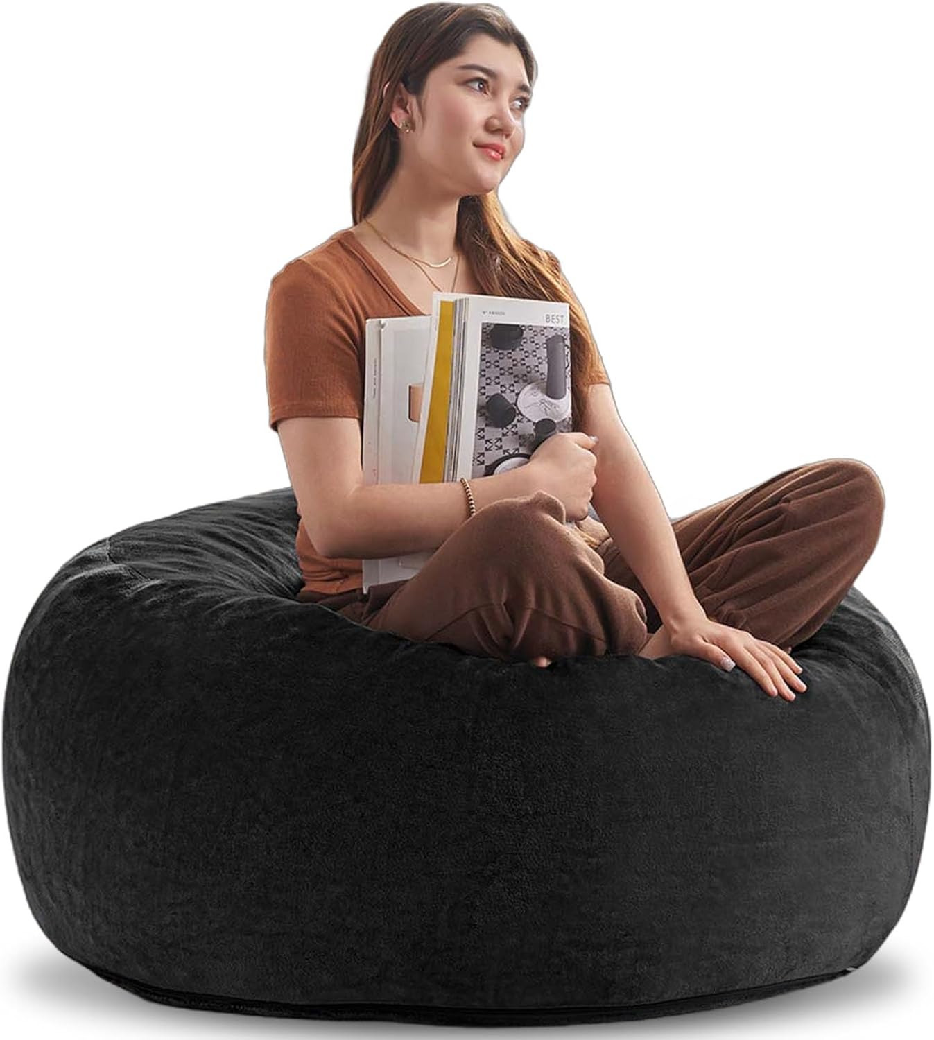 Plush Memory Foam Bean Bag Chair - Cozy Comfort!