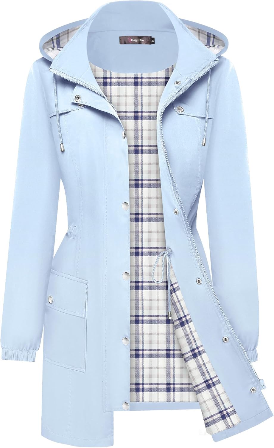 Lightweight Rain Jacket for Women - Waterproof Windbreaker Coat