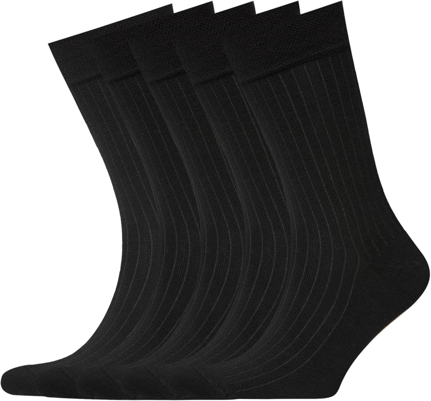 VRD Mens Dress Socks 5-Pack Bamboo Crew Socks for Men Gift