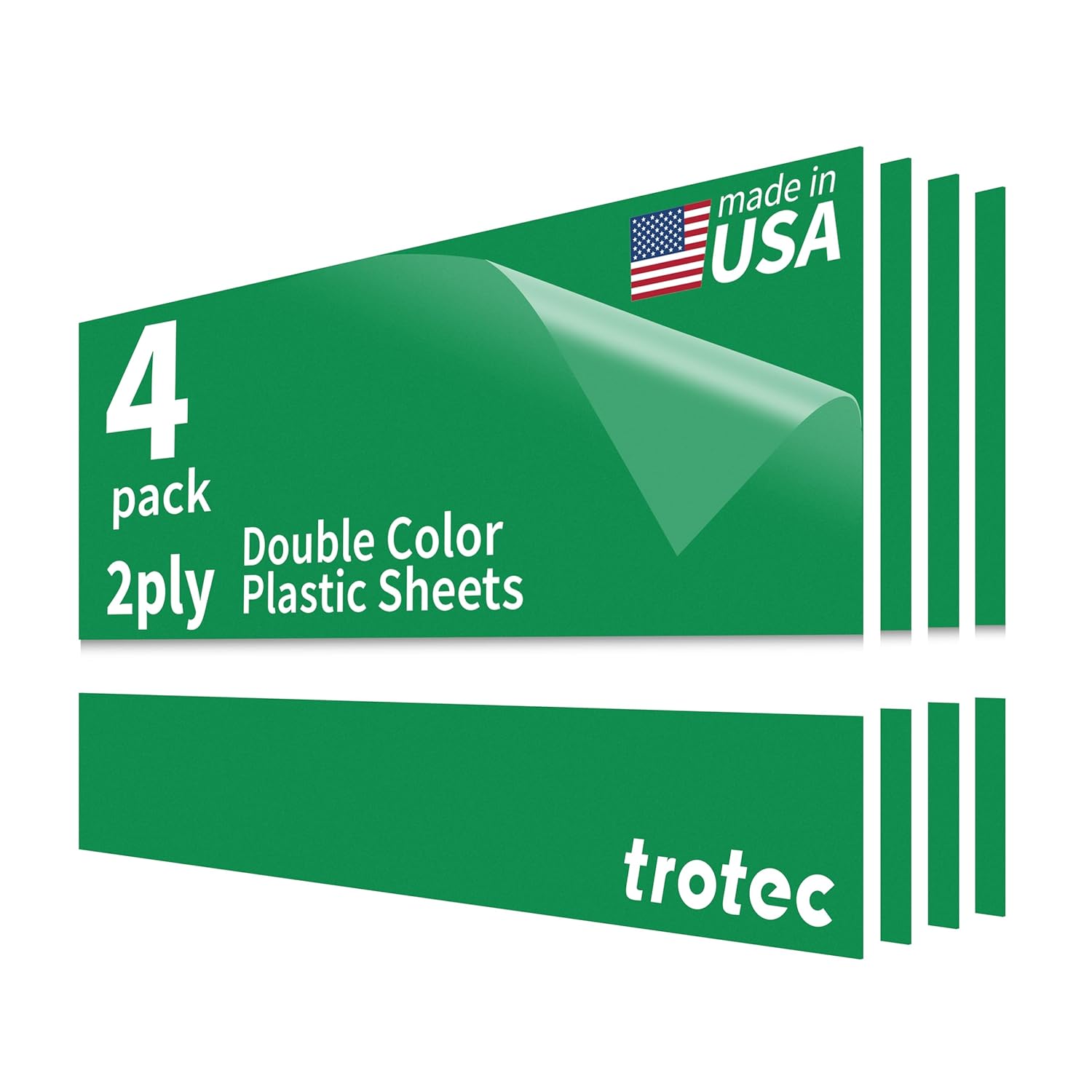 Trotec TroLase 12x24 Double Color Acrylic Sheets for Engraving