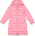 Girls and Toddlers' Long Lightweight Hooded Puffer Jacket - Packable