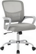DUMOS Home Office Computer Chair - Ergonomic Mid Back with Lumbar