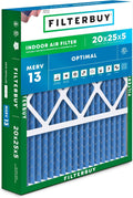 20x25x5 Air Filter MERV 13 Optimal Smoke & Allergy Defense - 1-Pack