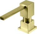Sink Soap Dispenser for Kitchen Sink (Brushed Gold) - Built-In Brass