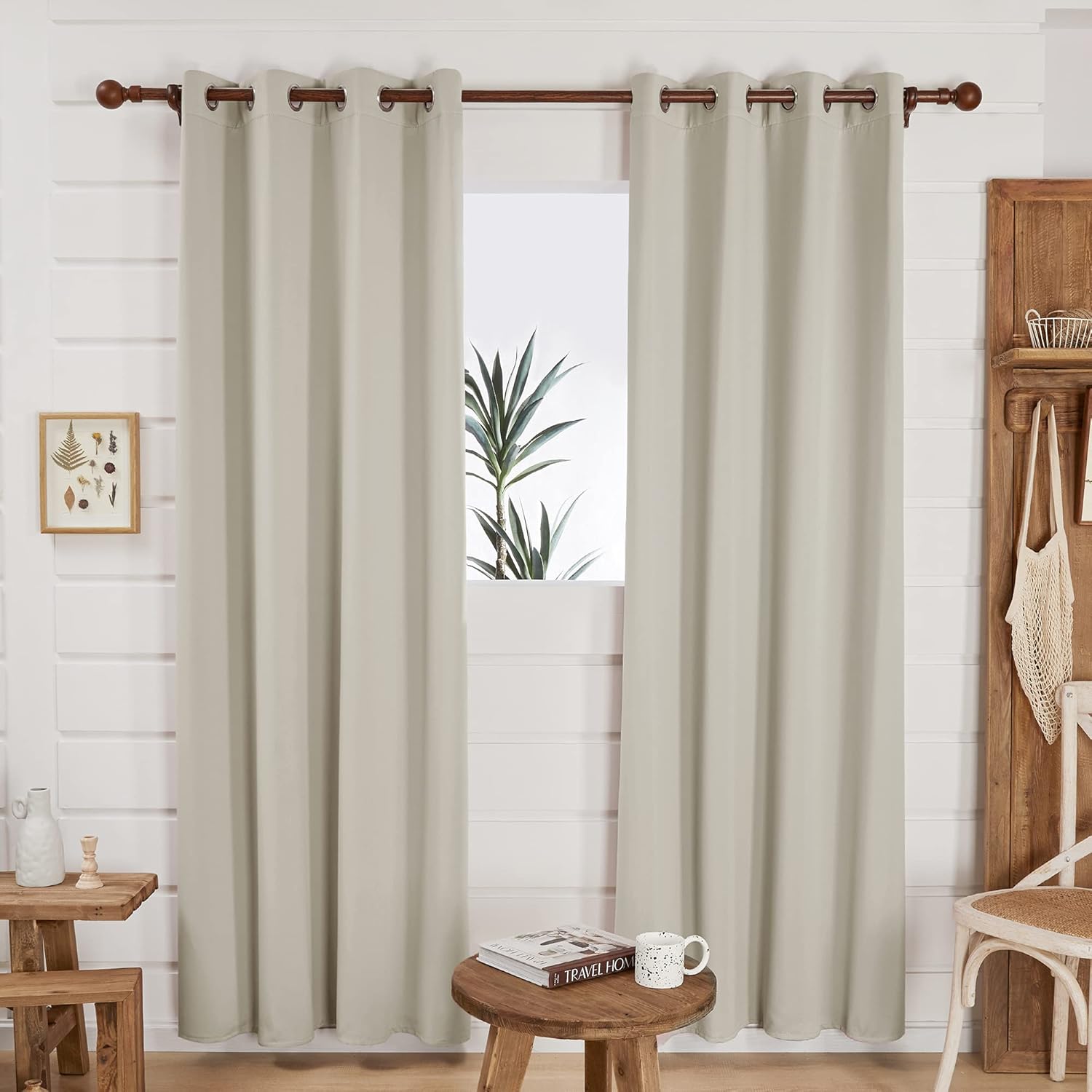 Deconovo Blackout Grommet Curtains for Bedroom & Living Room