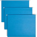 Smead Colored Hanging File Folder with Adjustable Tab - Sky Blue