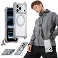 iPhone 17 Pro Max Case with 360 Stand - 25ft Ultimate Drop Protection