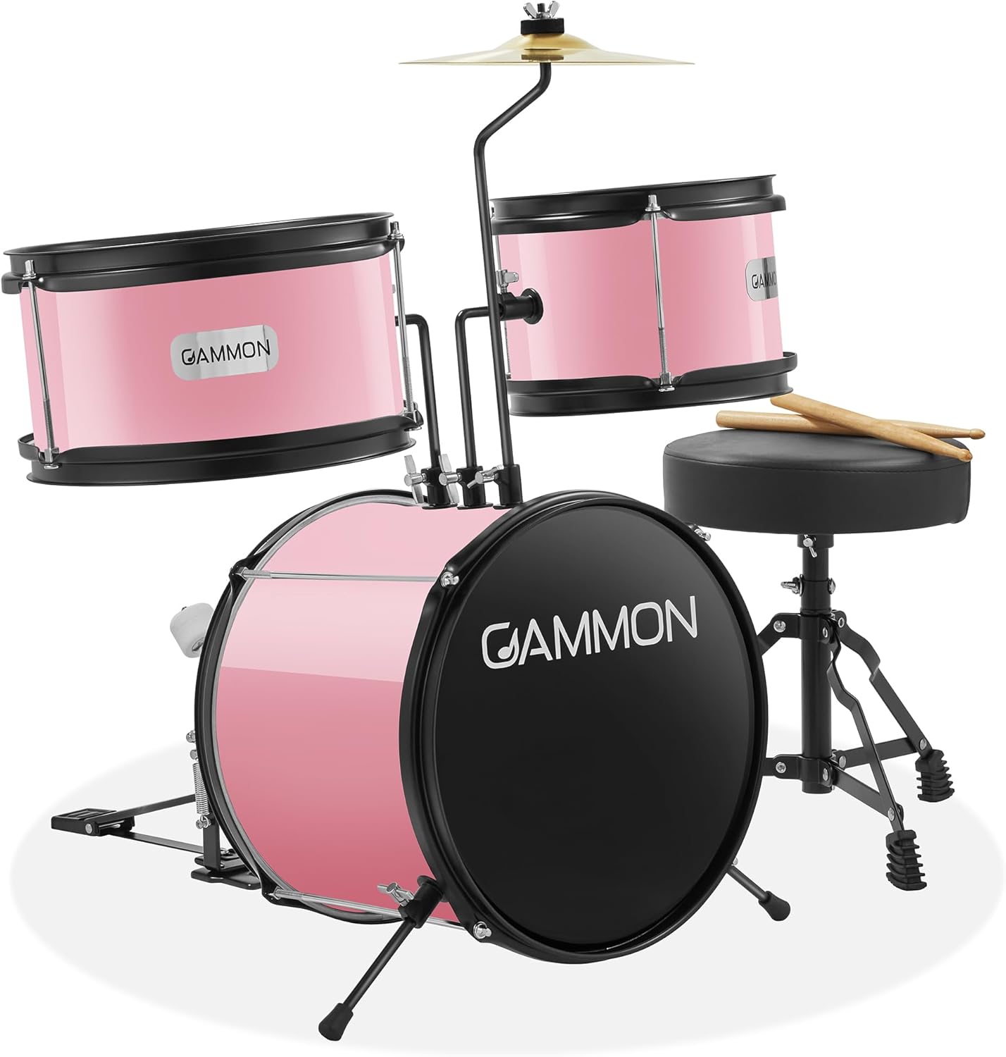 Gammon 3-Piece Junior Drum Set - Complete Beginner Kit