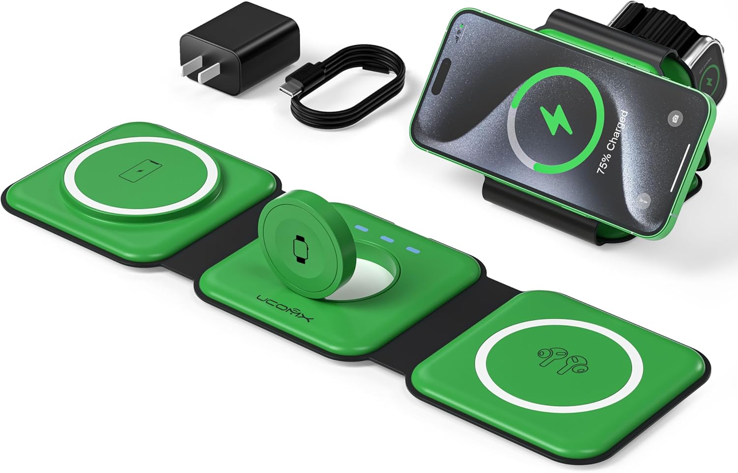 UCOMX 3 in 1 Wireless Charging Station for Multiple Devices