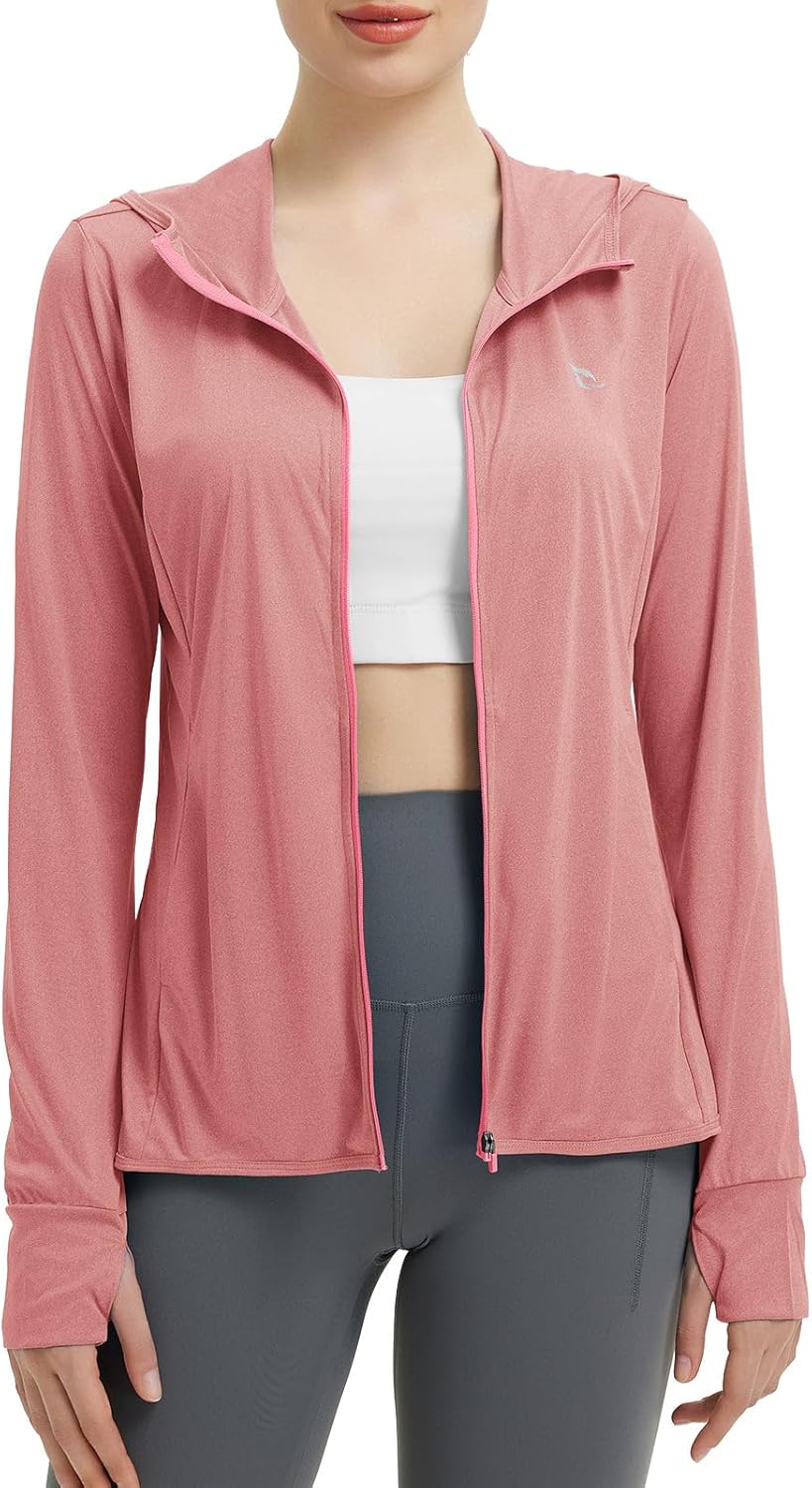 Baleaf Women's Sun Protection Jacket Hoodie for Outdoor Activities