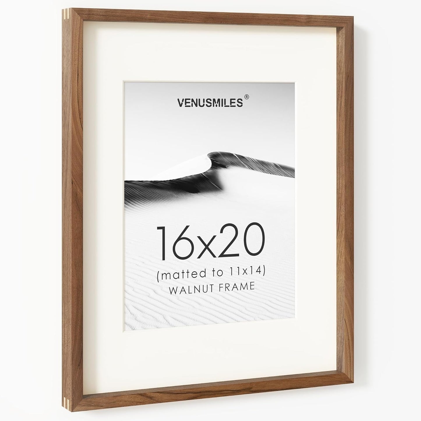 16 x 20 Picture Frame in Natural Walnut Wood for Home Decor