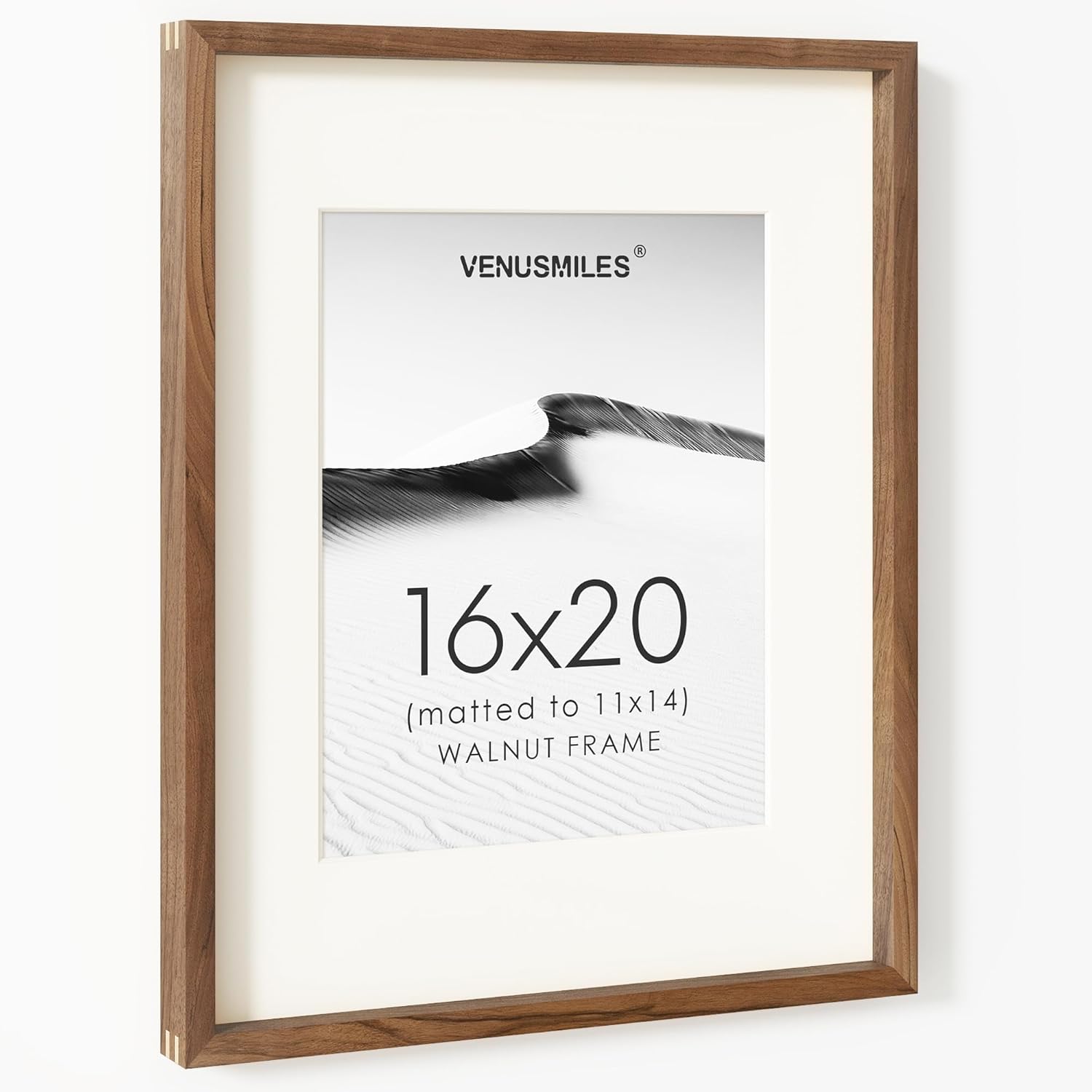 16 x 20 Picture Frame in Natural Walnut Wood for Home Decor