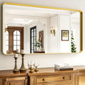 55in x 30in Gold Bathroom Mirror - Aluminum Framed Wall Mirror