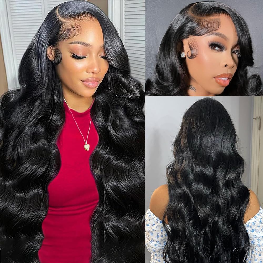 13X6 Body Wave Lace Front Wigs for Women - 22 Inch Natural Look