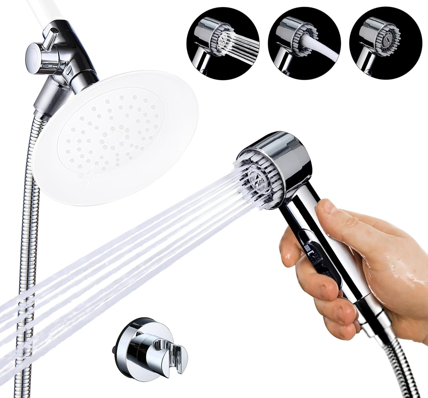 3 Mode Dog Shower Attachment for Easy Pet Bathing Experience