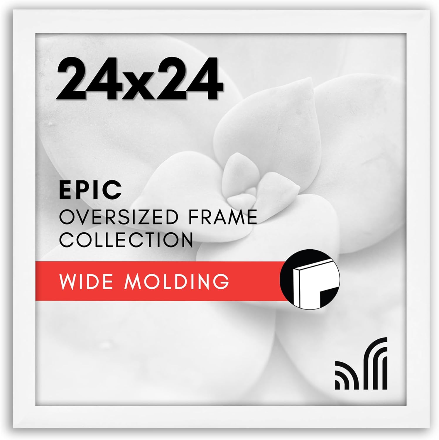 24x24 Picture Frame with Polished Plexiglass for Stylish Display