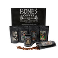 Bones Coffee Company Favorite Flavors Sample Pack Box Set - 5 Flavored