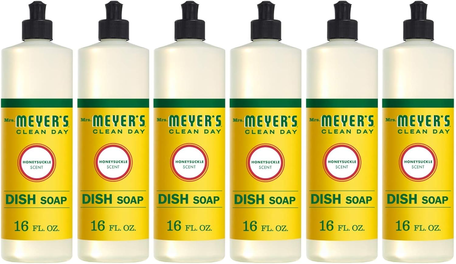 MRS. MEYER'S CLEAN DAY Honeysuckle Liquid Dish Soap 16 oz