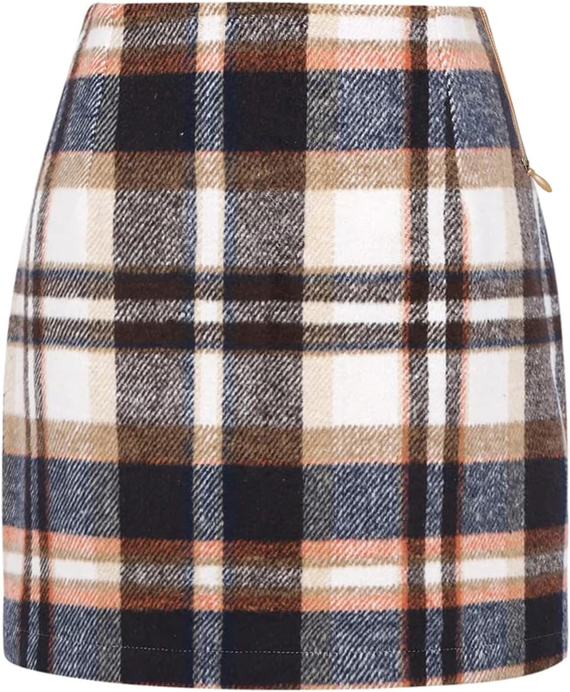 Womens Plaid Skirt 2025 Fall Dress High Waisted Mini Wool