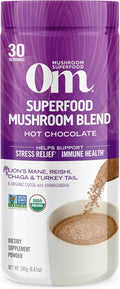 OM MUSHROOM SUPERFOOD Hot Chocolate Blend for Focus & Calm