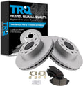 TRQ Front Brake Pad & Rotor Kit Compatible with Ram ProMaster - Direct