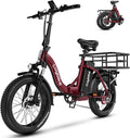 1000W Folding Electric Bike 48V 20AH Removable Battery - 30+MPH Kebiko