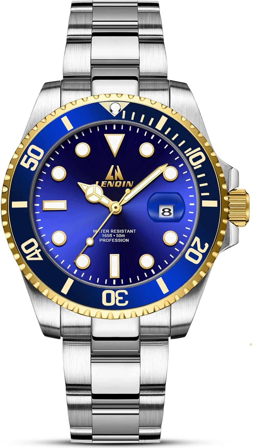 LN LENQIN Waterproof Date Watch - Stylish & Functional