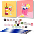 Cocktail Paint by Numbers Kit - Creative DIY Fun!