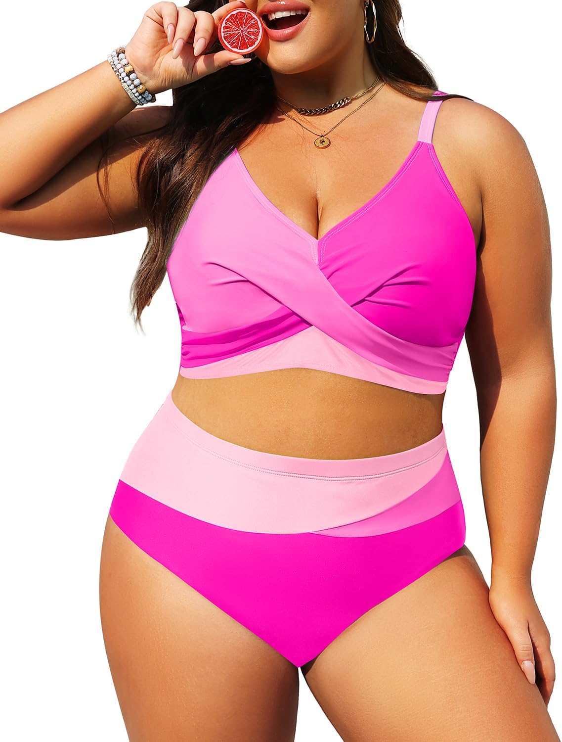 Tempt Me Plus Size Two Piece Swimsuit for Stylish Comfort