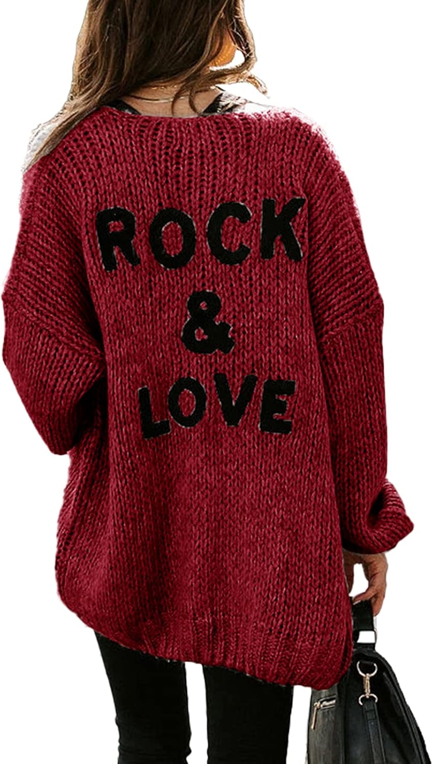 PRETTYGARDEN Women's Long Sleeve Open Front Knit Cardigans