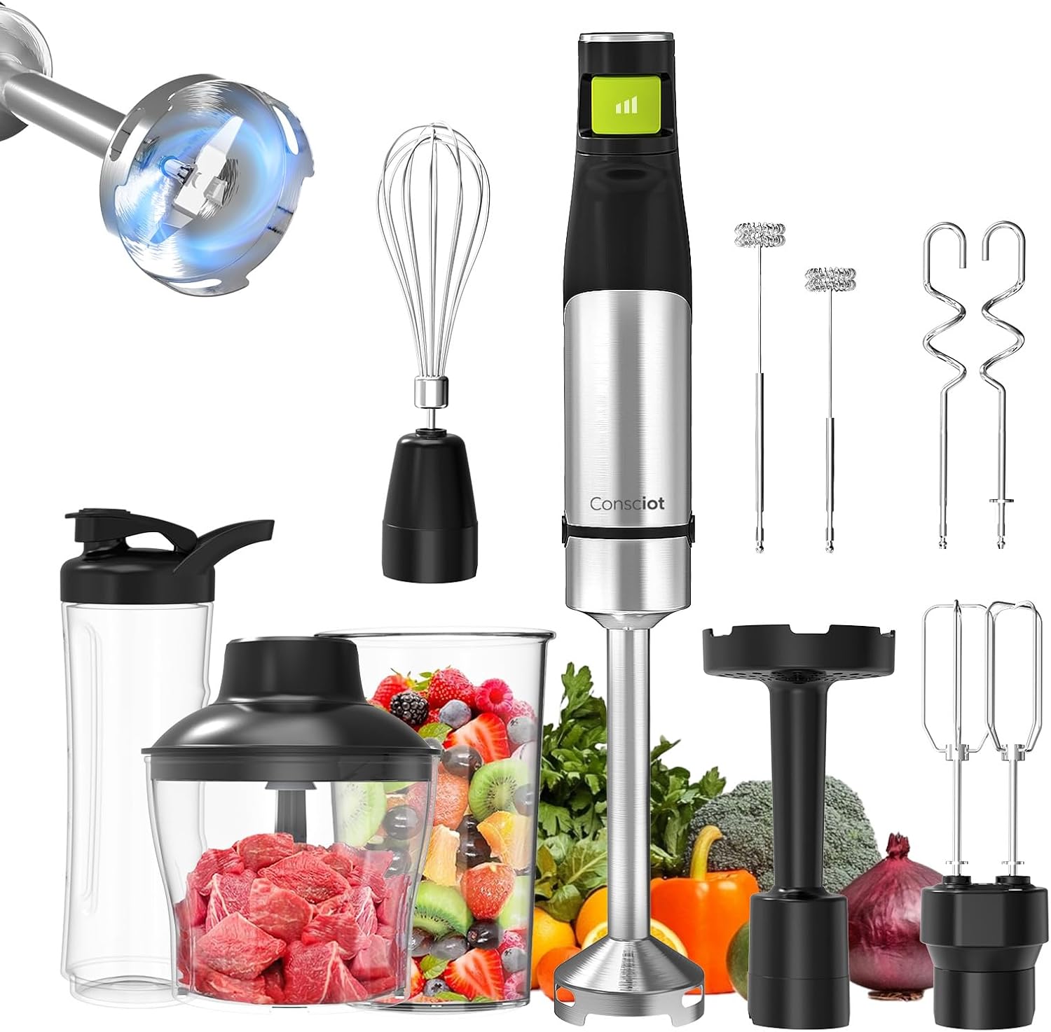 Consciot 10-in-1 Immersion Blender for Effortless Blending