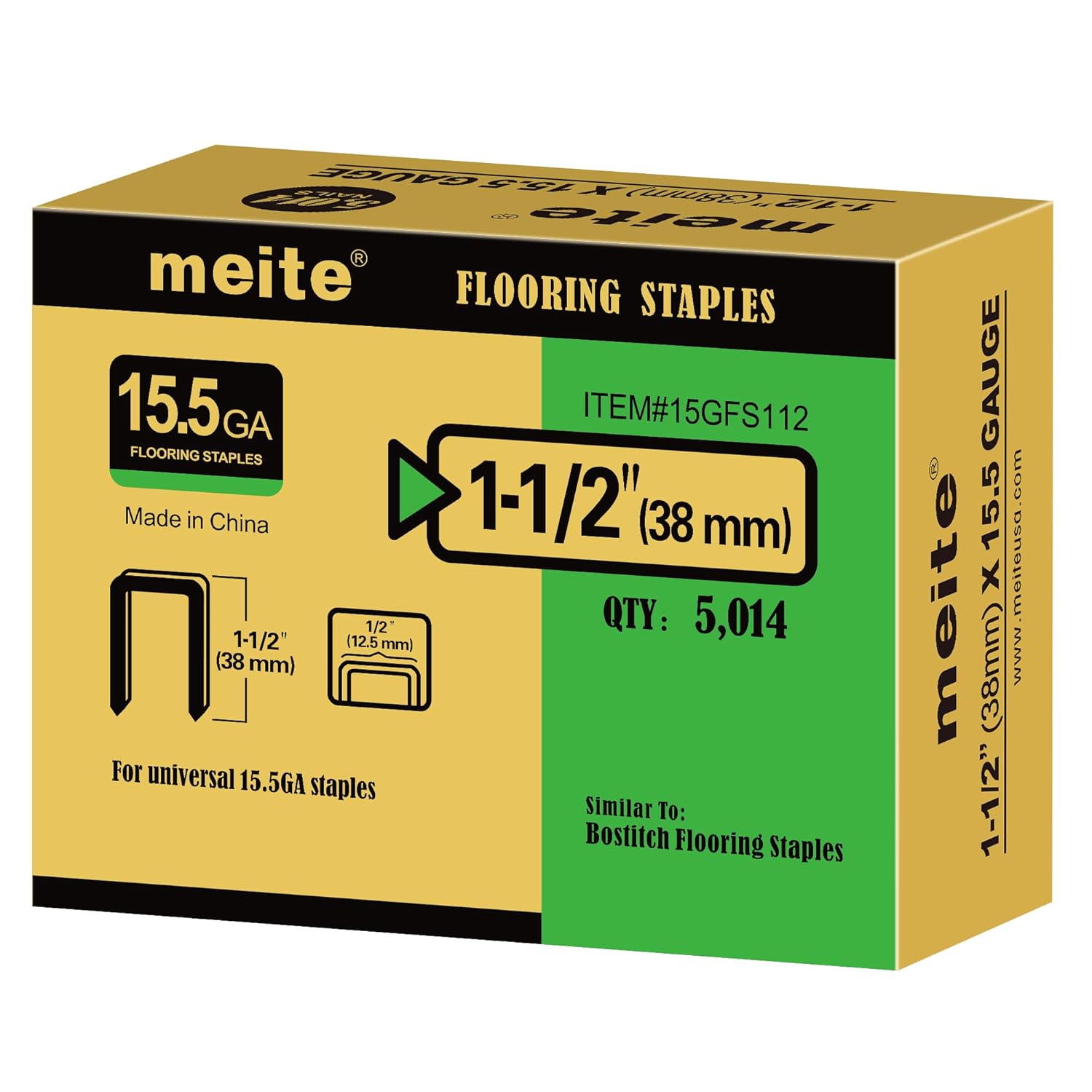 15.5 Gauge Flooring Staples for Reliable Hardwood Installation