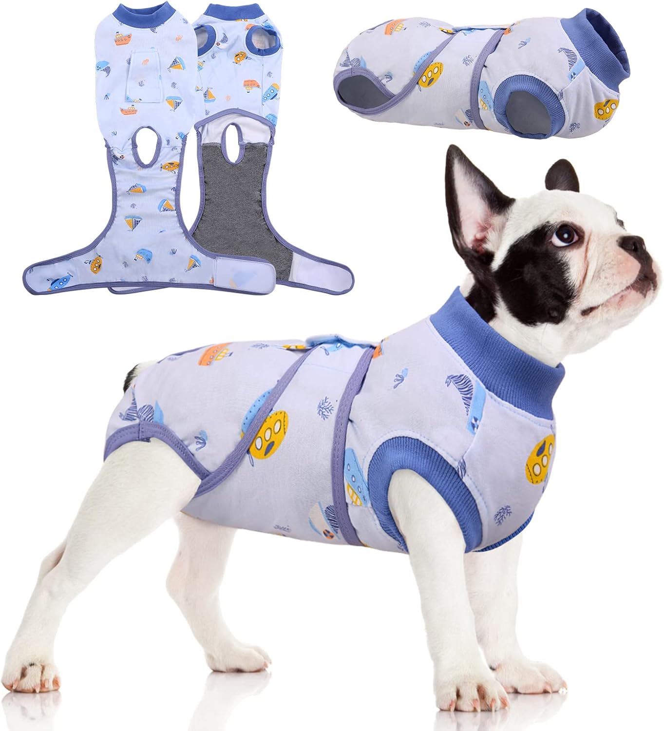 FUAMEY Recovery Suit for Dogs: Soft Breathable Surgical Bodysuit