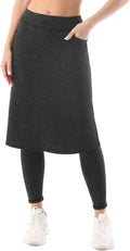 HOKOYI Women's Long Skirt with Leggings for Modest Style and Comfort